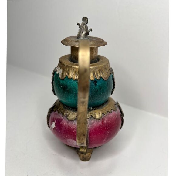 Vintage Double Gourd Decorative Teapot Dragon Ornate Asian Style - Picture 3 of 6